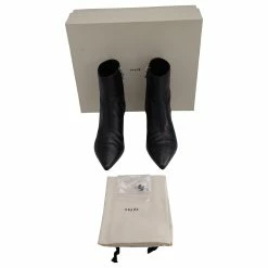 Aeyde Sofie Ankle Boots In Black Nappa Leather -winter shoes Sales 2023 870998 4