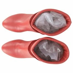 Chloé Chloe Buckled High Heel Boots In Red Leather -winter shoes Sales 2023 871178 7