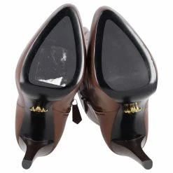 Prada Platform High Heel Boots In Brown Leather 12 Prada Platform High Heel Boots In Brown Leather -winter shoes Sales 2023 872476 6