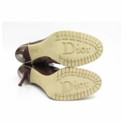 CHRISTIAN DIOR SHOES EMBROIDERED ANKLE BOOTS 40 JOHN GALLIANO LEATHER BOOTS Brown -winter shoes Sales 2023 875148 5
