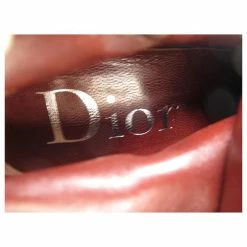 CHRISTIAN DIOR SHOES EMBROIDERED ANKLE BOOTS 40 JOHN GALLIANO LEATHER BOOTS Brown -winter shoes Sales 2023 875148 7