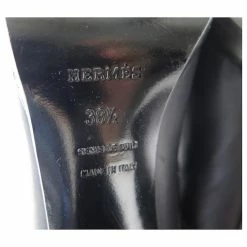 Hermès Hermes Shoes 38.5 BUCKLE BOOTS HEELS IN BLACK LEATHER LEATHER BOOTS -winter shoes Sales 2023 875293 5