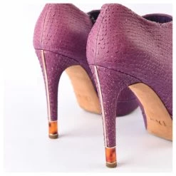 DIOR Ankle Boots T.EU 38.5 Leather Purple -winter shoes Sales 2023 877572 3