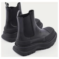 ALEXANDER MCQUEEN Ankle Boots T.EU 37 Leather Black -winter shoes Sales 2023 877594 3