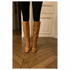 Céline CELINE LEATHER RIDING BOOTS Caramel -winter shoes Sales 2023 877779 7