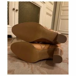 Céline CELINE LEATHER RIDING BOOTS Caramel -winter shoes Sales 2023 877779 8