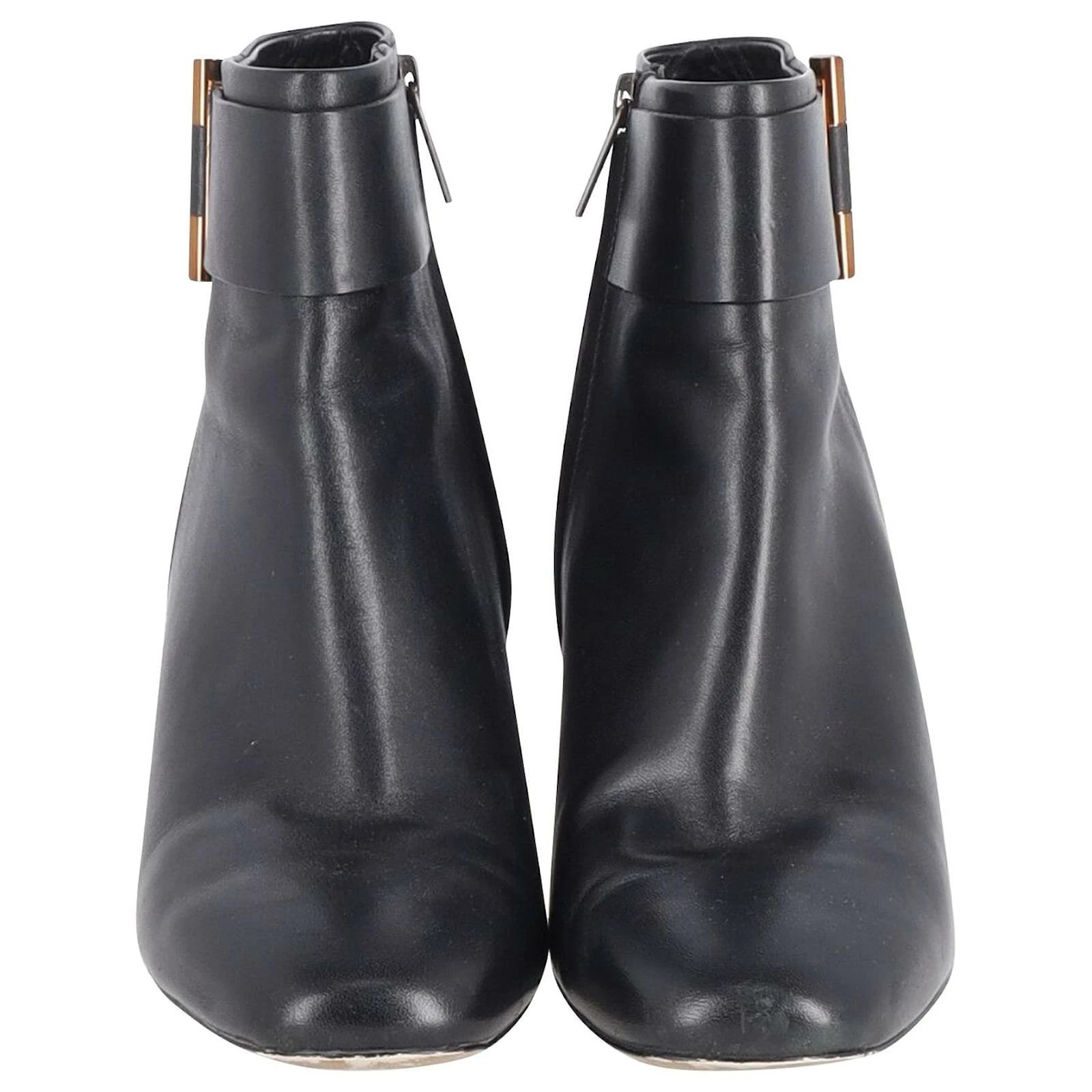 Michael Kors Gloria Ankle Boots In Black Leather 3 Michael Kors Gloria Ankle Boots In Black Leather - Image 3