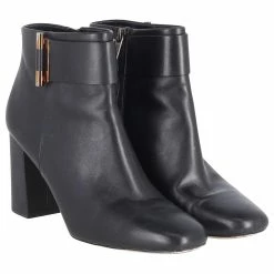 Michael Kors Gloria Ankle Boots In Black Leather 10 Michael Kors Gloria Ankle Boots In Black Leather -winter shoes Sales 2023 878918 4