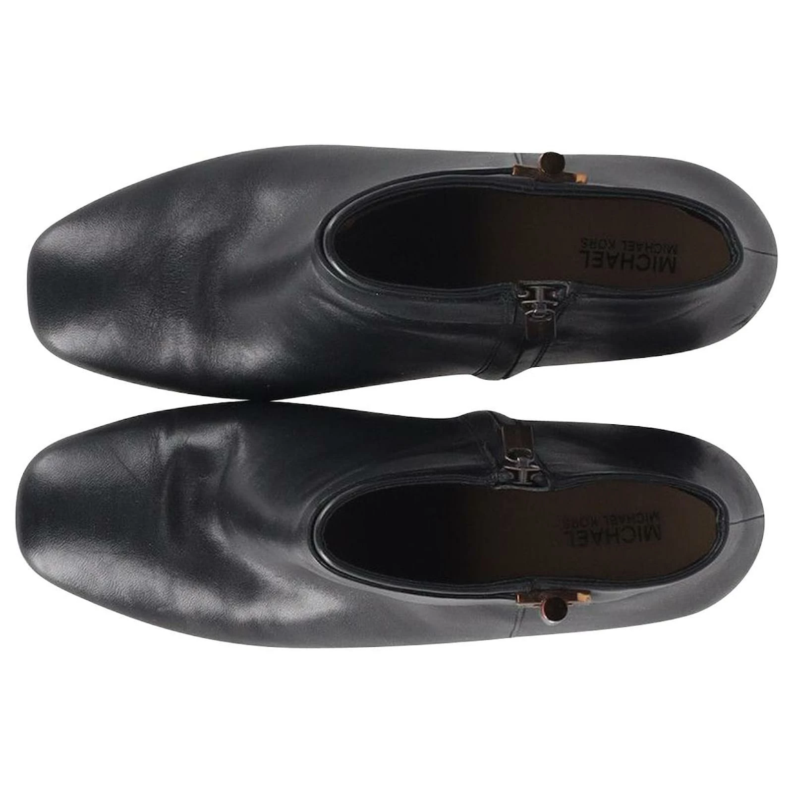 Michael Kors Gloria Ankle Boots In Black Leather 6 Michael Kors Gloria Ankle Boots In Black Leather - Image 6