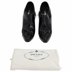 Prada Ankle Boots In Black Patent Leather -winter shoes Sales 2023 878990 7