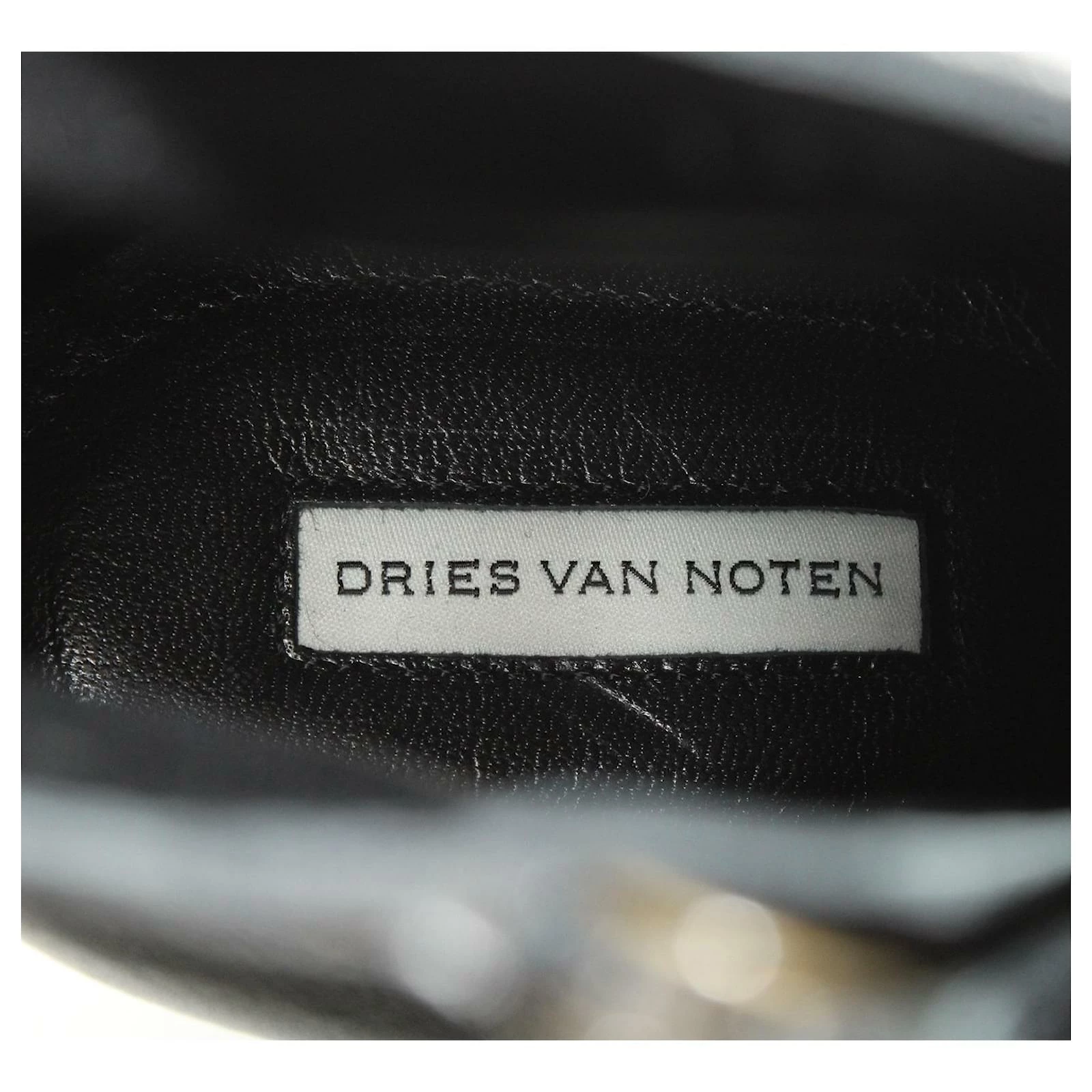 Dries Van Noten Ankle Boots In Black Leather 10 Dries Van Noten Ankle Boots In Black Leather - Image 10