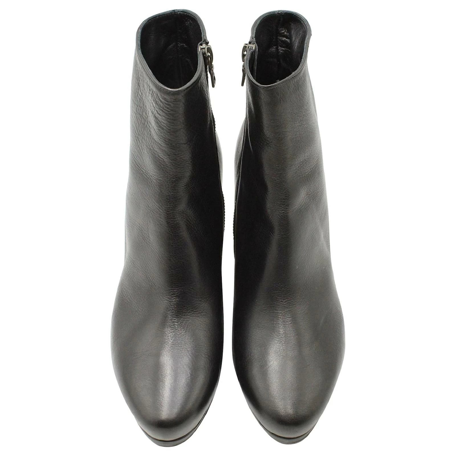 Dries Van Noten Ankle Boots In Black Leather 3 Dries Van Noten Ankle Boots In Black Leather - Image 3