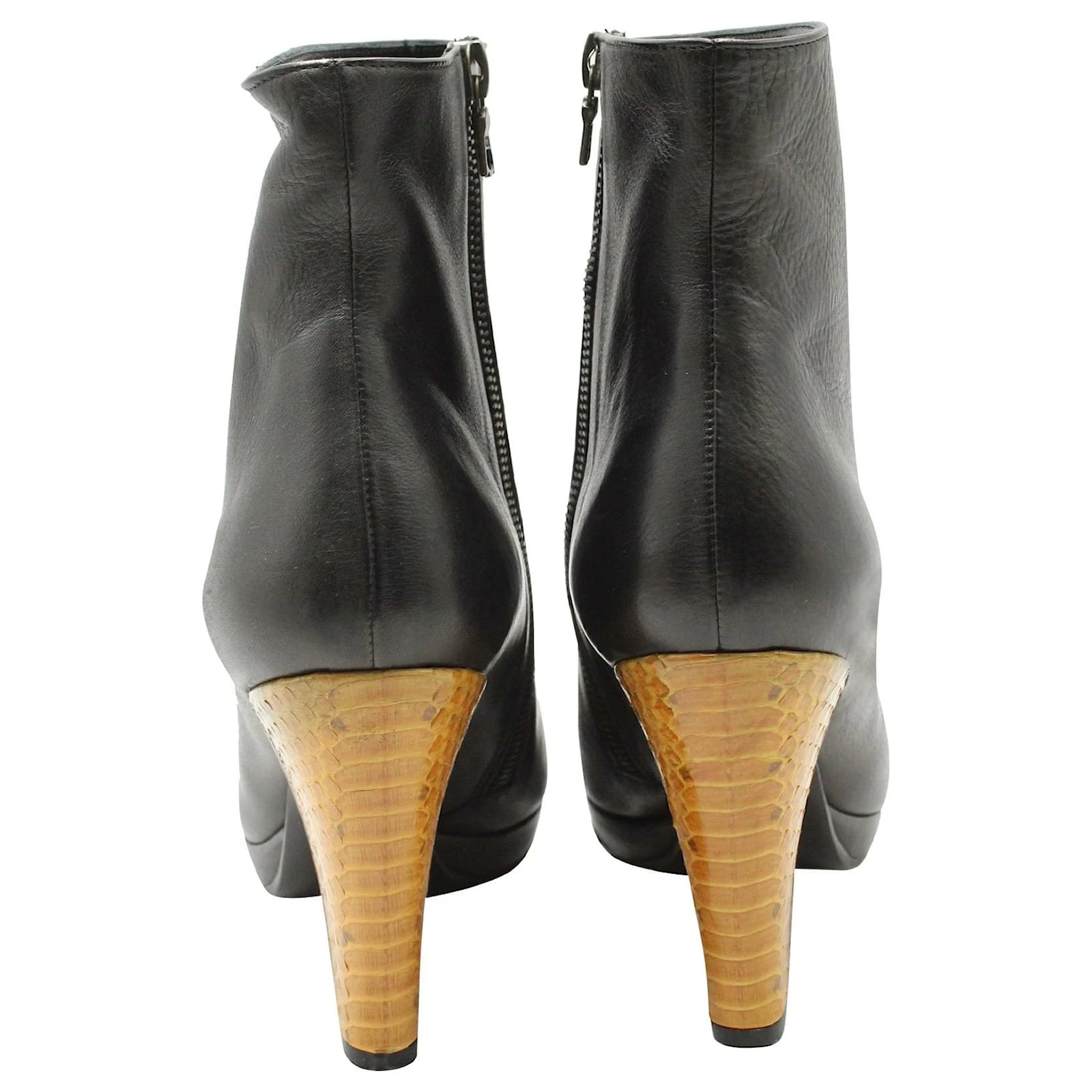 Dries Van Noten Ankle Boots In Black Leather 6 Dries Van Noten Ankle Boots In Black Leather - Image 6