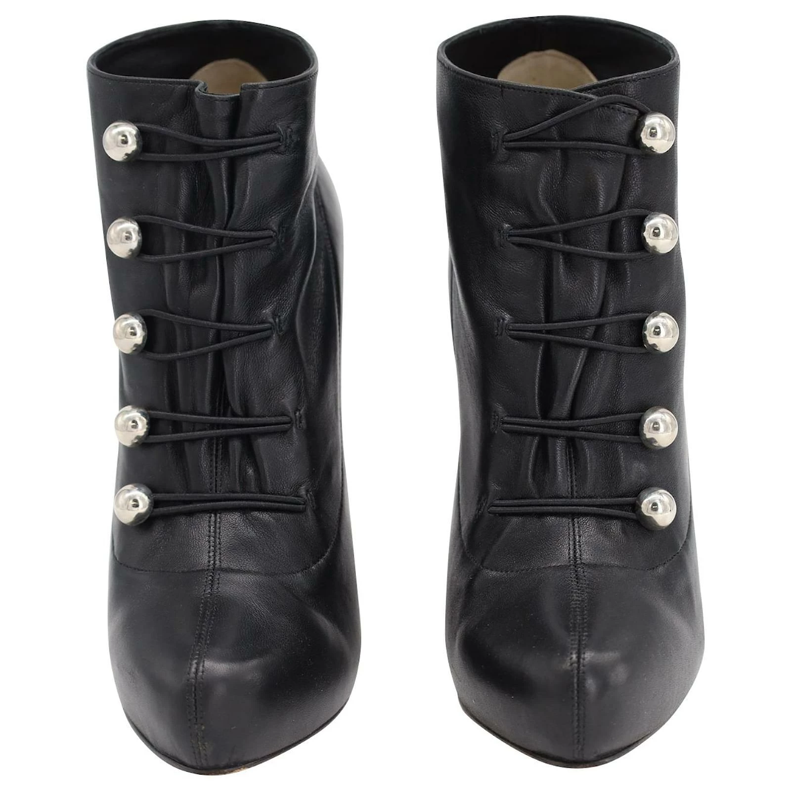 Christian Louboutin Fifre 120 Ankle Boots In Black Nappa Leather 2 Christian Louboutin Fifre 120 Ankle Boots In Black Nappa Leather - Image 2