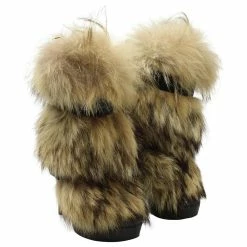 Christian Louboutin Fur Toundra Coyote Ankle Boots In Black Leather -winter shoes Sales 2023 880160 3