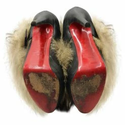 Christian Louboutin Fur Toundra Coyote Ankle Boots In Black Leather -winter shoes Sales 2023 880160 6