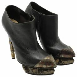 Nicholas Kirkwood X Rodarte Ankle Boots In Black Leather 9 Nicholas Kirkwood X Rodarte Ankle Boots In Black Leather -winter shoes Sales 2023 880175 3