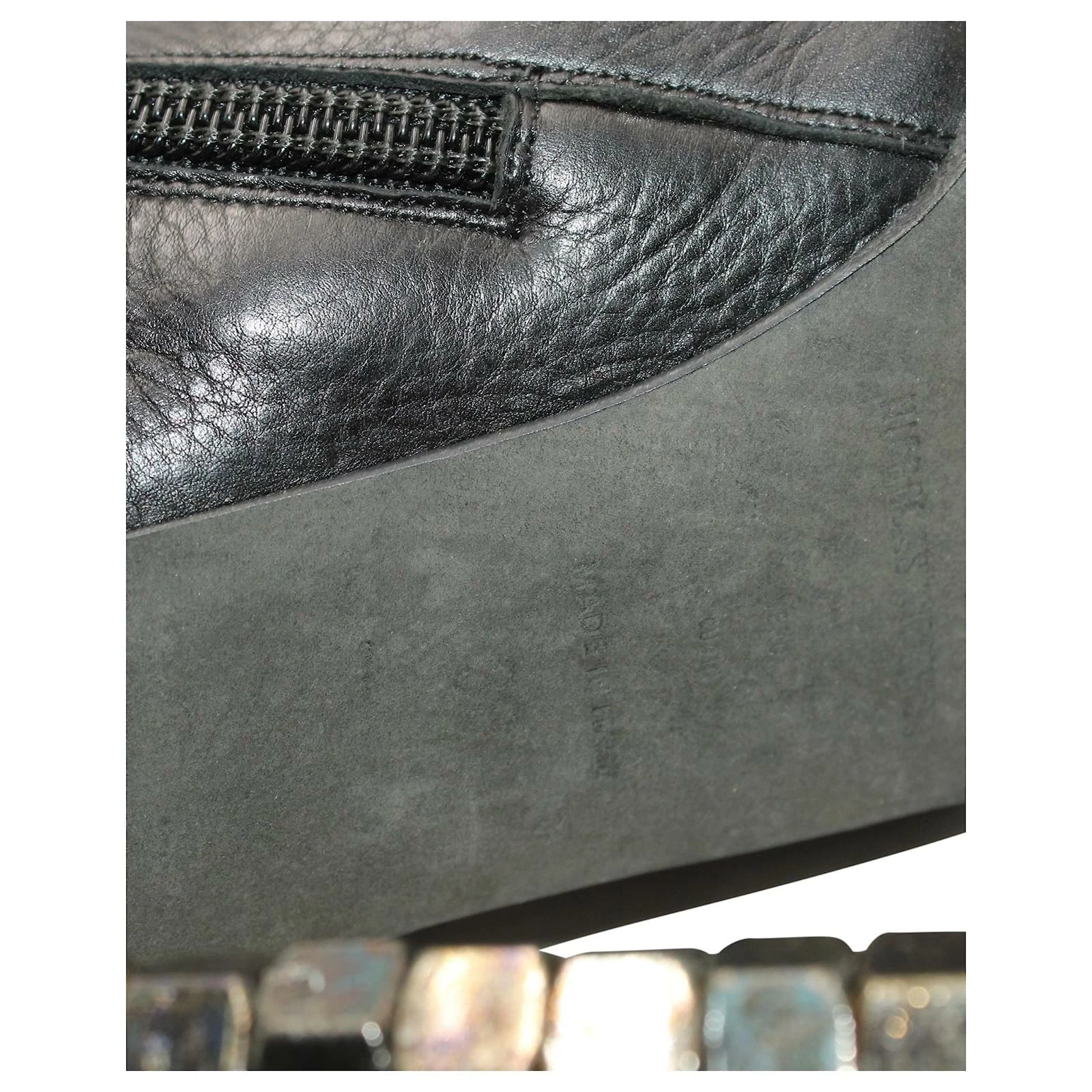 Nicholas Kirkwood X Rodarte Ankle Boots In Black Leather 6 Nicholas Kirkwood X Rodarte Ankle Boots In Black Leather - Image 6