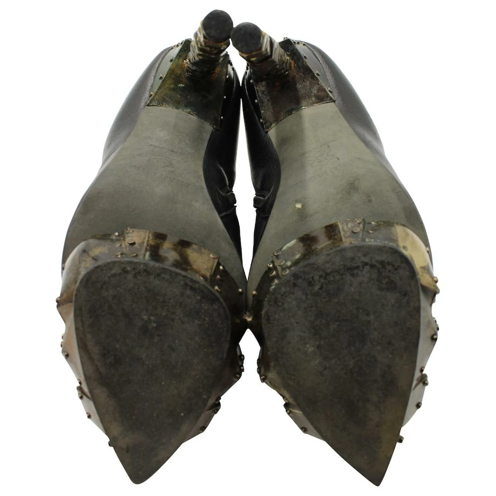 Nicholas Kirkwood X Rodarte Ankle Boots In Black Leather 7 Nicholas Kirkwood X Rodarte Ankle Boots In Black Leather - Image 7