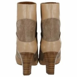 Chloé Ankle Boots In Beige Leather And Suede -winter shoes Sales 2023 880197 4