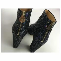 Charlotte Olympia Leather Ankle Boots Metallic -winter shoes Sales 2023 885053 4