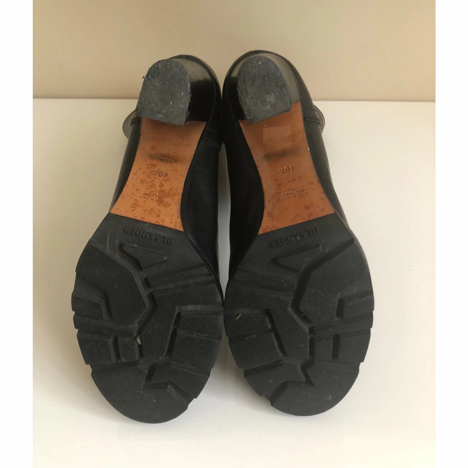 Jil Sander Leather Biker Boots Black 5 Jil Sander Leather Biker Boots Black - Image 5