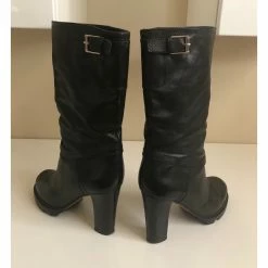 Jil Sander Leather Biker Boots Black 13 Jil Sander Leather Biker Boots Black -winter shoes Sales 2023 88638 6
