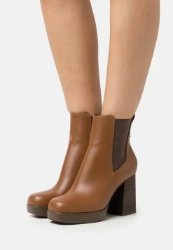 Call It Spring Tate - High Heeled Ankle Boots - Cognac