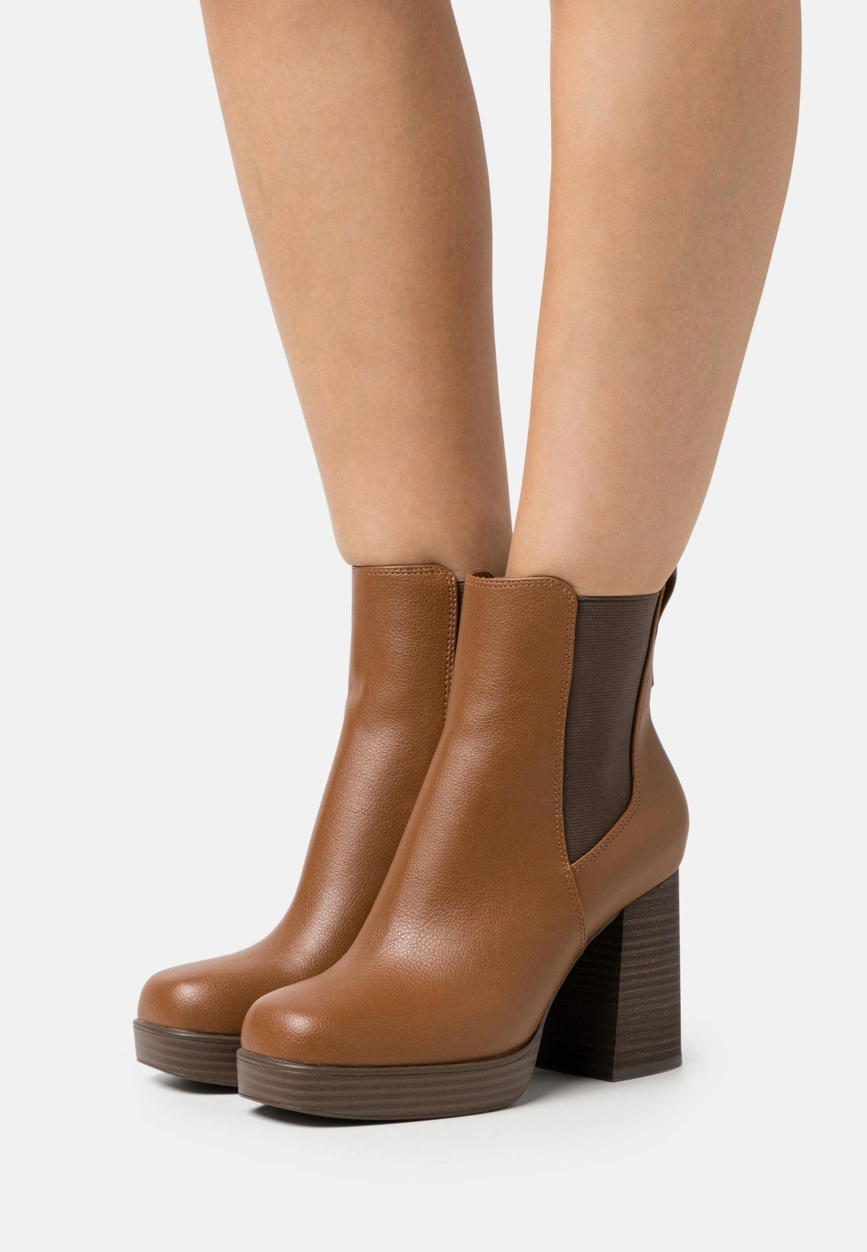 Call It Spring Tate - High Heeled Ankle Boots - Cognac 1 Call It Spring Tate - High Heeled Ankle Boots - Cognac