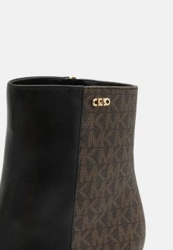 MICHAEL Michael Kors Perla Mid - High Heeled Ankle Boots - Black/Brown -winter shoes Sales 2023 896789ca1d574c0c8c58e2ed82044998