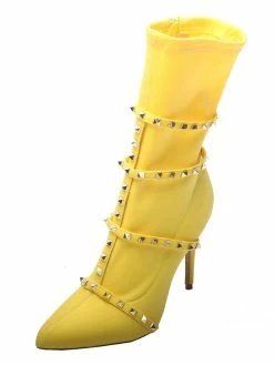 Red Ankle Boots High Heel Booties Pointed Toe Rivets Strappy Stretch Boots -winter shoes Sales 2023 8b11dd0c c4c1 486f aab1 69d28c7ffb94