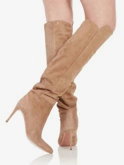 Women's Knee High Boots Suede Stiletto Heel Knee Length Boots -winter shoes Sales 2023 8f9d5401 f003 4545 8e8f d9fac5eba61e