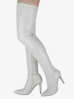 Women's Stiletto Heel Thigh High Boots In Patent Bright Leather -winter shoes Sales 2023 91a9ceee bd2c 4e67 8d35 ae92d88f206a