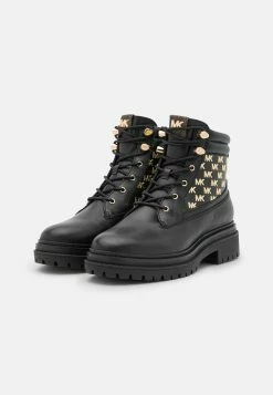 MICHAEL Michael Kors Turner Bootie - Lace-Up Ankle Boots - Black -winter shoes Sales 2023 9652b23aef664104b850a036dbcdf613