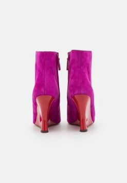 Tory Burch Sculpted Wedge - Wedge Ankle Boots - Fuchsia/Triple Red -winter shoes Sales 2023 97f98614b6a449b89a92fea7006db798