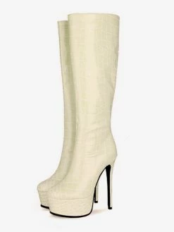 Women's Animal Print Platform Stiletto Heel Knee High Boots -winter shoes Sales 2023 98d5b340 68b4 4d71 995f f9bdd0854e2f