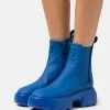 COPENHAGEN Cph143- Platform Ankle Boots - Royal Blue
