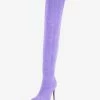 Women Over Knee Boots High Heel Stretch Boots Pointed Toe Thigh High Boots