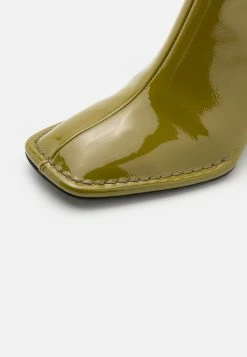 Square Toe Boots - Classic Ankle Boots - Olive -winter shoes Sales 2023 9e7fcd836b614c78a1d468d30bf580b7