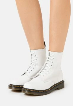 Dr. Martens 1460 Pascal - Lace-Up Ankle Boots - Optical White Virginia