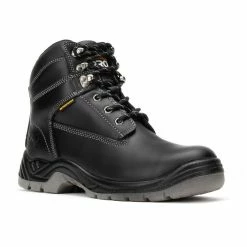 Men's Titan Pro Waterproof 6-Inch Work Boots With Steel Toe Black