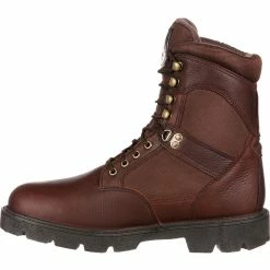Men's Georgia Boots Homeland Waterproof Work Boots Brown -winter shoes Sales 2023 G108 5 EXTRALARGE