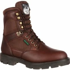 Men's Georgia Boots Homeland Waterproof Work Boots Brown