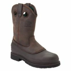 Men's Georgia Boots Muddog Wellington Work Boots Brown