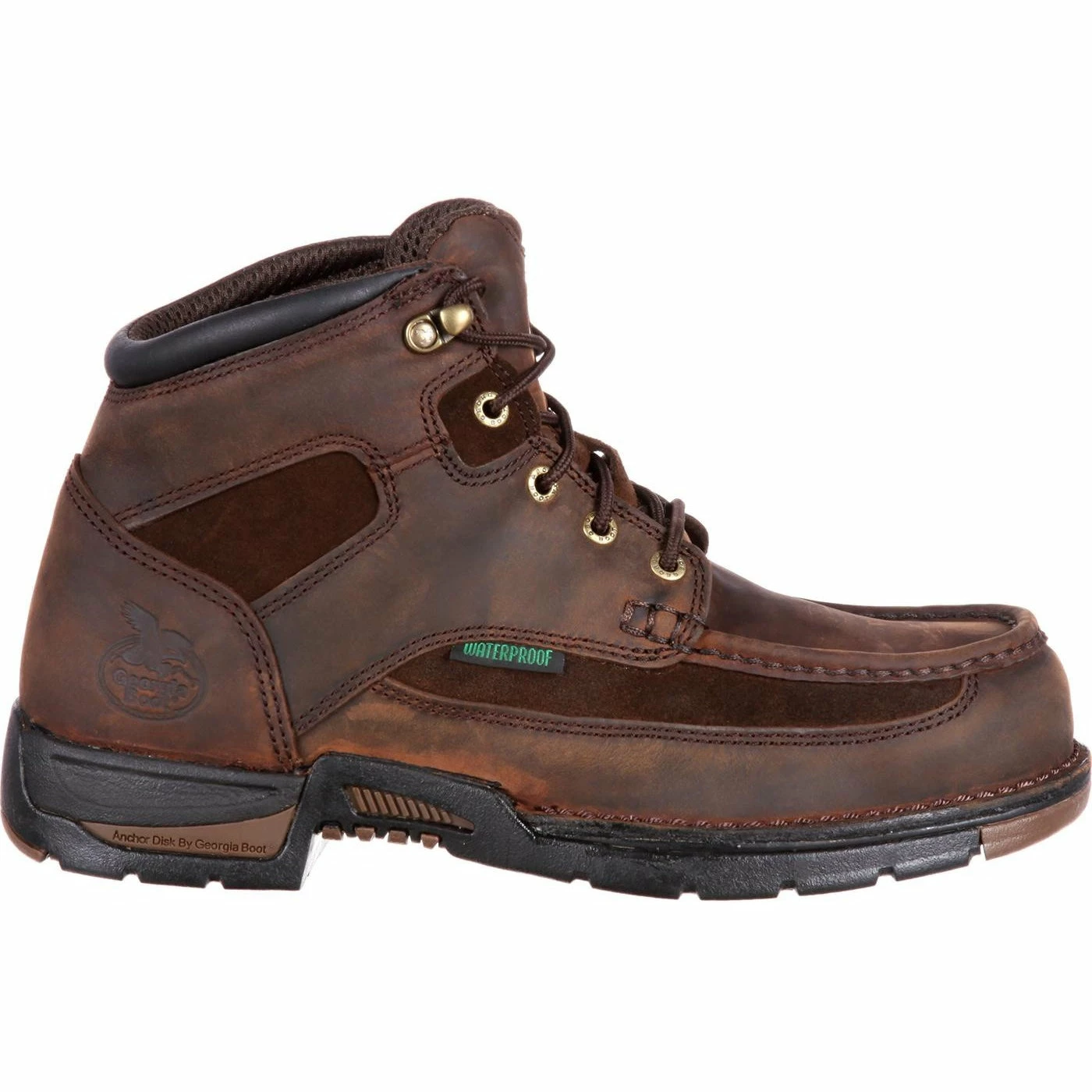 Men's Georgia Boots Athens Steel Toe Waterproof Work Boots Brown 2 Men's Georgia Boots Athens Steel Toe Waterproof Work Boots Brown - Image 2