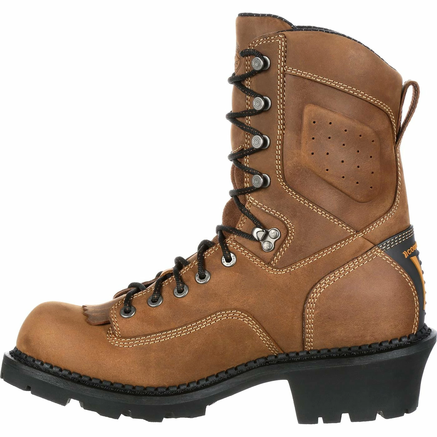 Men's Georgia Boots Comfort Core Logger Waterproof Work Boots Brown 3 Men's Georgia Boots Comfort Core Logger Waterproof Work Boots Brown - Image 3
