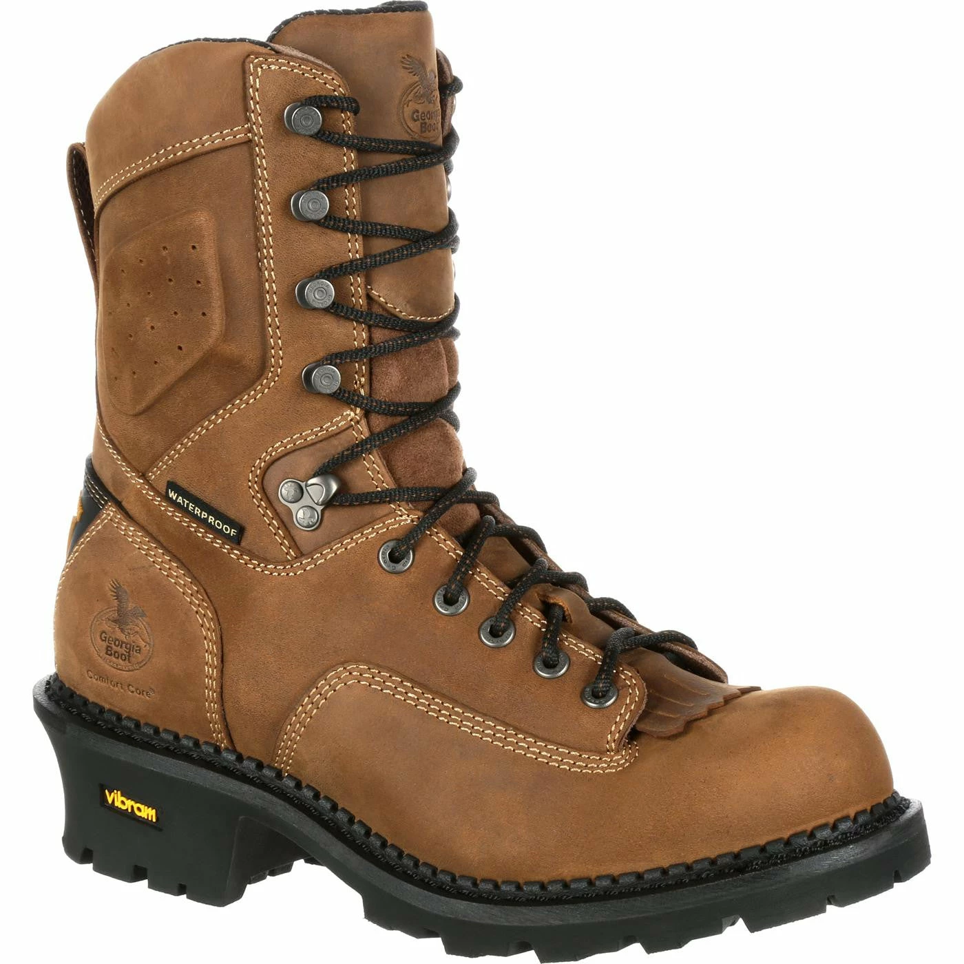 Men's Georgia Boots Comfort Core Logger Waterproof Work Boots Brown 1 Men's Georgia Boots Comfort Core Logger Waterproof Work Boots Brown