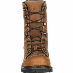 Men's Georgia Boots Comfort Core Waterproof Low Heel Logger Work Boots Brown -winter shoes Sales 2023 GB00122 3 EXTRALARGE