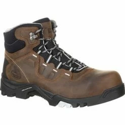 Men's Georgia Boots Amplitude Composite Toe Waterproof Work Boots Brown