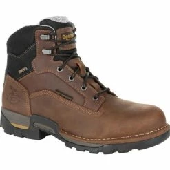 Men's Georgia Boots Eagle One Steel Toe Waterproof Work Boots Brown